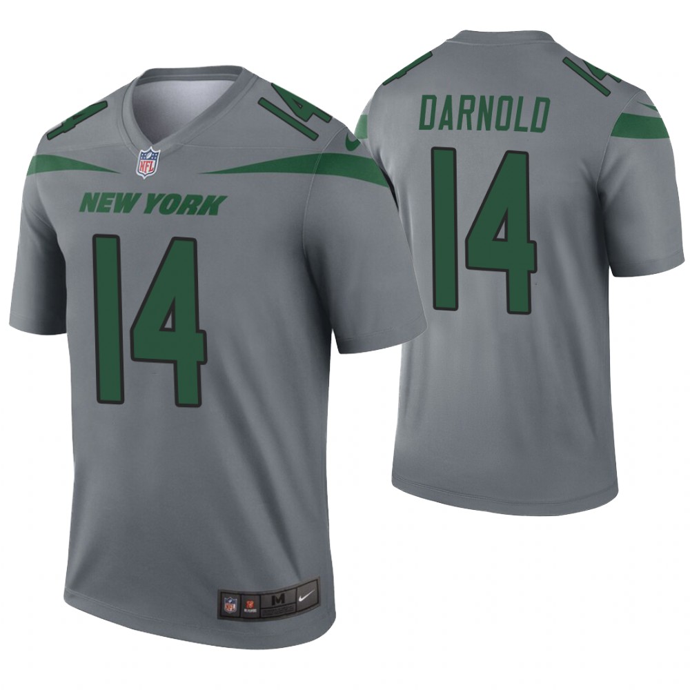 Men New York Jets #14 Darnold grey Nike Limited NFL Jerseys->oakland raiders->NFL Jersey